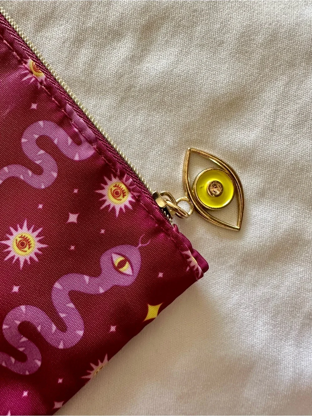 Ipsy Cosmetic Bag Set - Pink, Hot Pink, White, Gold, Peach, Burgundy